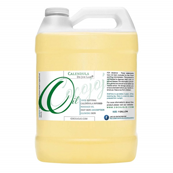 Calendula Infused Massage Oil 1 Gallon COCOJOJO